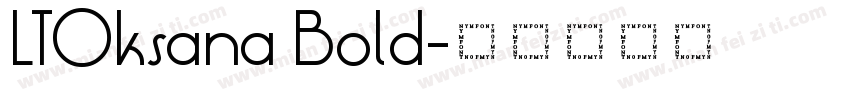 LTOksana Bold字体转换